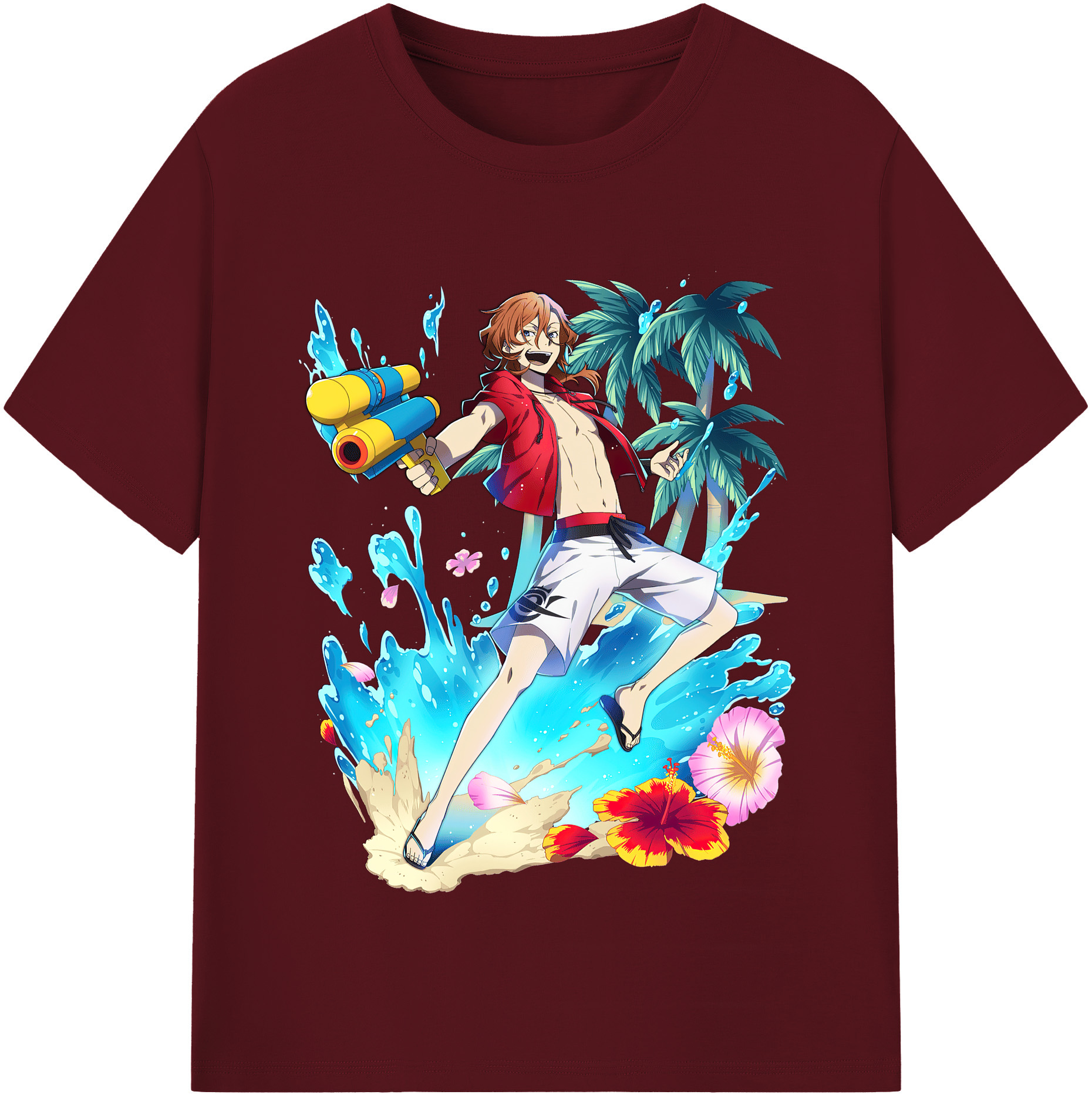 （画像用） 文豪ストレイドッグス Bungo Stray Dogs 綿100％半袖Tシャツ（フロントプリント）